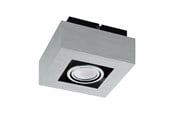 Lamper - EGLO LOKE 1 TAKBØRSTET ALUMINIUM - 91352