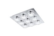 Lamper - EGLO CISTERNO TAK 9X4,5W KROM/AKRYL - 94487