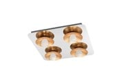 Lamper - EGLO TORANO TAKLAMPE 4X510LM DEMPERB. KROM/GULL - 97524