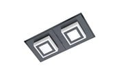 Lamper - EGLO MASIANO 1 VEGG/TAK 2X340LM SVART/SATENG - 99362