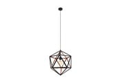 Lamper - EGLO EMBLETON 1 PENDEL E27 Ø460 SVART/KOBBER - 43349