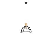 Lamper - EGLO STILLINGTON PENDEL E27 SVART/TRE - 43769