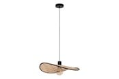 Lamper - EGLO MARYWELL ANHENG 500X345 E27 SVART/BAMBUS - 44044