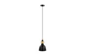 Lamper - EGLO GILWELL PENDEL Ø185 SVART/MESSING - 49693
