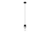 Lamper - EGLO LOBATIA PENDEL E27 SVART/GRÅ - 99531
