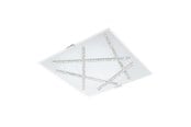 Lamper - EGLO SORRENTA PLAFOND 365X365 HVIT/KLAR/KRYSTALL - 93765