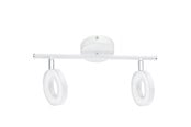 Lamper - EGLO ODERSO SPOT 2X360LM HVIT - 75202