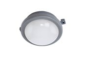 Lamper - EGLO PESCOLLA UTENDØRS VEGG/TAK RUND 560LM 4000K IP65 GRÅ/HVIT - 75462