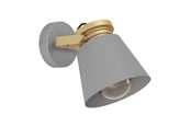 Lamper - EGLO TWICKEN VEGG E27 GRÅ/GULL - 43835
