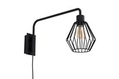 Lamper - EGLO TABILLANO 1 VEGG E27 D500 SVART - 99349