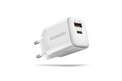 Mobil - Adaptere og ladere - AXAGON Wall Charger 30 W PD 3.0 Quick Charge 4+ - USB-C + USB-A - ACU-PQ30W