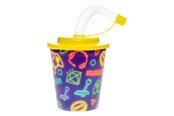 Leketøy - LG-Imports Cup with Lid and Straw Gamer 12 pcs. - 8181