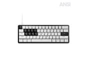 Tastatur - Pulsar PCMK 3 HE 60 (ANSI) - Gamingtastatur - Uten numpad - Engelsk (USA) - Hvit - PCMK3HE601W