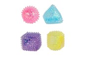 Små gaver til barn - Pocket Money Squeeze shapes 4cm 3pcs in net - assorted - 621859
