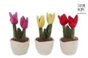 Små gaver til barn - Pocket Money Plants Plush tulip 25cm - assorted - 660627