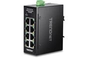 Switch/splitter - TRENDnet TI-ELC80 8-Port Industrial Fast Ethernet DIN-Rail Mini Switch - TI-ELC80