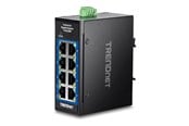 Switch/splitter - TRENDnet TI-GLC80 - Version V1.xR - switch - industrial mini - 8 ports - TAA Compliant - TI-GLC80