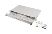 Tilbehør - Lanberg patch panel - 1U - 19" - 12 x SC simplex / 12 x LC duplex - FOP1-12SS-LDS