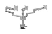 Skjermholder - ICY BOX mounting kit - adjustable arm - for 3 flat panels - silver/grey - IB-MS525-T