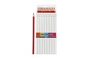 Skrive- & Tegneverktøy - Creativ Company Triangular Colored Pencils - Red 12 pcs. - 38572