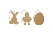 Arts & Crafts - Tilbehør - Creativ Company - Easter pendants papier-mâché 6 pcs. - 267343