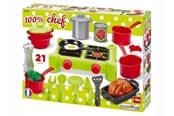 Lekekjøkken & Utstyr - Ecoiffier - 100% Chef Stove 12pcs. - 2649