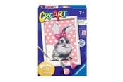 Kreative leker - Ravensburger CreArt Paint by Number - Rabbit with Glitter - 289332