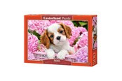 Puslespill - Selecta Play - Castorland Jigsaw Puzzle Puppy in pink flowers 500 pcs - B-52233-2