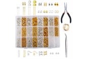 Hobbyartikler - Pro Metall Smykkesett - Metallperler - 1200 stk - 7110-metallic