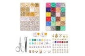 Hobbyartikler - Pro Bohemisk Smykkesett - Heishi & Charm Perler - 6000 stk - 7110-3