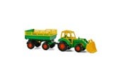 Leketøysbil - Cavallino Toys - Tractor with Front Loader and Trailer Green - 3008WD01