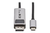 Skjermkabel - Eaton Tripp Lite Series USB-C to DisplayPort Active Adapter Cable M/M 8K 60Hz 4K 144Hz HDR 4:4:4 HDCP 2.3 Black 3ft - U444-003-DP8K6