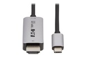 Skjermkabel - Eaton Tripp Lite Series USB-C to HDMI Active Adapter Cable M/M 8K60 Hz 4K 144Hz HDR 4:4:4 HDCP 2.3 Black 3ft - U444-003-H8K6