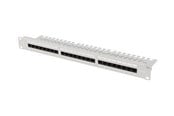 Tilbehør - Lanberg patch panel - 1U - 19" - with shelf - PPU6-1124-S