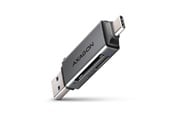 Flashminneadapter - AXAGON Superspeed USB-C & USB-A - SD / microSD Mini Card Reader - CRE-DAC