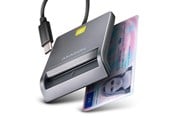 Flashminneadapter - AXAGON USB-C Smart Card / ID Card FlatReader - CRE-SM3TC