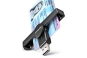 Flashminneadapter - AXAGON USB-A Smart Card / ID Card PocketReader - CRE-SMPA