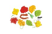 Arts & Crafts - Tilbehør - Colorations - Plaited Leaves 24 pcs. - WEAVLEAF