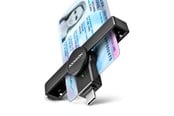Flashminneadapter - AXAGON USB-C Smart Card  /ID Card PocketReader - CRE-SMPC