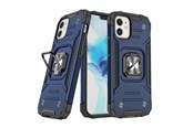 Mobil - Deksel og etui - Wozinsky Ring Armor case for iPhone 14 Plus armored cover magnetic holder ring blue - 9145576265512
