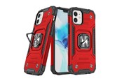 Mobil - Deksel og etui - Wozinsky Ring Armor case for iPhone 14 Plus armored cover magnetic holder ring red - 9145576265529