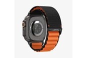 Smartklokke - Tilbehør - Spigen Fabric Band (hook) - black orange - Apple Watch 49mm/46mm/45mm/44mm - AMP10145