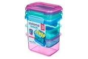 Kjøkkenredskaper - Sistema Pack 400ml x 3 Lunch Coloured - 41544-T