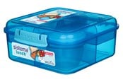 Kjøkkenredskaper - Sistema 1.25L Bento Cube LunchBlue - 416852