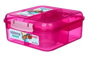 Kjøkkenredskaper - Sistema 1.25L Bento Cube Lunch Pink - 416853