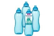 Kjøkkenredskaper - Sistema 460ml Squeeze Bottle Blue 4 Pack - 82013