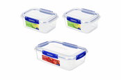 Kjøkkenredskaper - Sistema 3 Pack Klip It Plus1x2.2Ltr + 2x1Ltr. - 82039