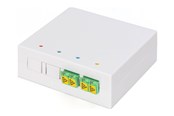 Tilbehør - DIGITUS fibre-optic distribution box - 2 x LC/APC duplex couplers with shutter - DN-931097