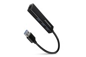 USB-hub - AXAGON SuperSpeed USB-A Hub with 3 USB Ports and Gigabit LAN USB-hub - USB 3.2 - 3 porter - Svart - HMA-GL3A