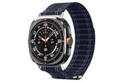 Smartklokke - Tilbehør - Spigen Fabric Band (hook-and-loop) - navy - Samsung Galaxy Watch Ultra 47mm - AMP10148